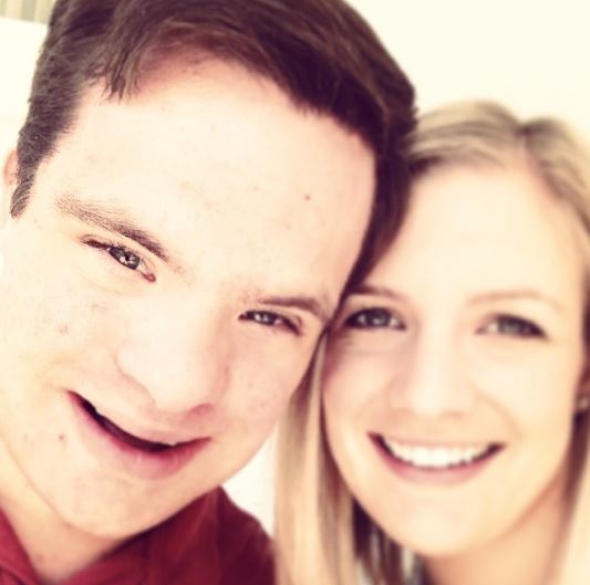 Marie Saavedra and her brother